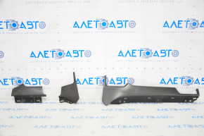 Set of front panel trims for Tesla Model S 12-20 air vents, carbon, scratch