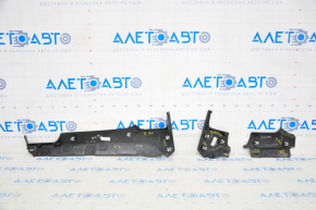Set of front panel trims for Tesla Model S 12-20 air vents, carbon, scratch