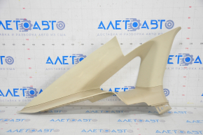 Upper left rear pillar trim Ford Fusion mk5 13-16 beige, broken crepe, whitened plastic