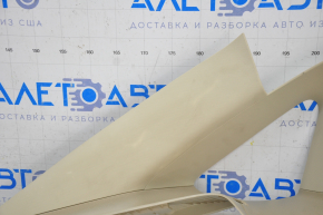Upper left rear pillar trim Ford Fusion mk5 13-16 beige, broken crepe, whitened plastic
