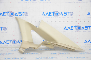Upper right rear pillar trim Ford Fusion mk5 13-16 beige, broken crepe, scratch, plastic turned white