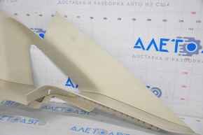 Upper right rear pillar trim Ford Fusion mk5 13-16 beige, broken crepe, scratch, plastic turned white