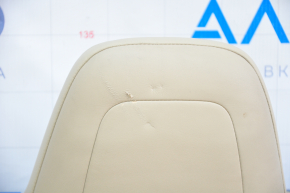 Back row of seats 2nd row Tesla Model S 12-15 pre-rest, beige, heated, scratches, dented leather