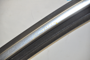 Upper door molding front left VW Tiguan 09-17 chrome, with glass seal, scratches