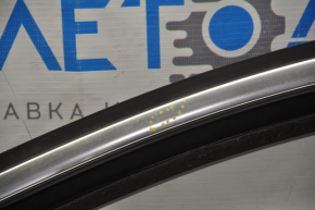 Upper door molding front left VW Tiguan 09-17 chrome, with glass seal, scratches