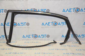 Upper rear left door molding VW Passat b8 16-19 USA chrome with glass seal, minor scratches