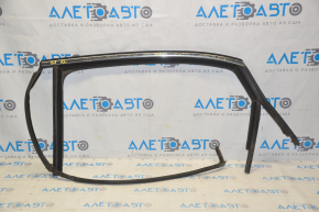 Upper rear left door molding VW Passat b8 16-19 USA chrome with glass seal, minor scratches