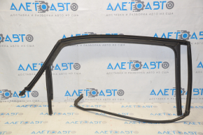 Upper rear left door molding VW Passat b7 12-15 USA chrome with glass seal, minor scratches
