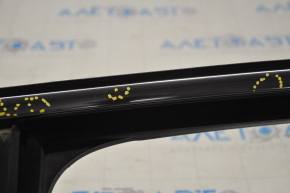 Upper rear left door molding VW Passat b7 12-15 USA chrome with glass seal, minor scratches