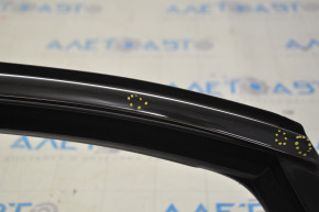 Upper rear left door molding VW Passat b7 12-15 USA chrome with glass seal, minor scratches