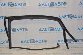 Upper rear right door molding VW Passat b8 16-19 USA chrome with glass seal, minor scratches