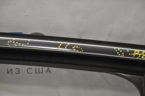 Upper rear right door molding VW Passat b8 16-19 USA chrome with glass seal, minor scratches