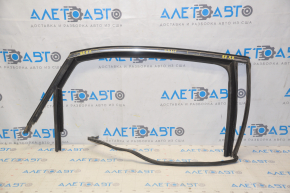 Upper rear right door molding VW Passat b8 16-19 USA chrome with glass seal, minor scratches