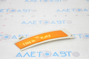 Reflector of the front left bumper BMW X5 E70 11-13 rest, missing fragment, broken fastener, dried out plastic