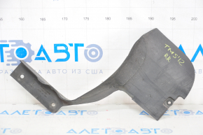 Rear right threshold plug Tesla Model S 12-15 pre-restoration, structure, worn