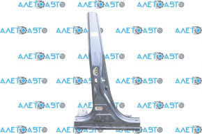 The central right body pillar of Toyota Prius V 12-17 is sawn off, dented