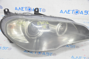 Front right headlight complete BMW X5 E70 07-11 prerest xenon, adaptive, for polishing