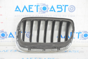 Radiator grill nostril right BMW X5 E70 07-13 sand, paint peeled off