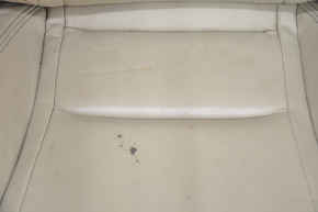 Passenger seat Tesla Model S 12-15 pre-rest, type 1, without airbag, electric, beige leather, heated, electrics not working, scratches, scuffs, torn leather, no motor, dry cleaning