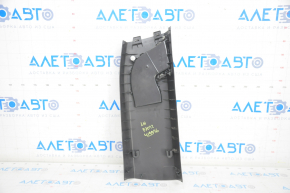 Center pillar trim lower left BMW X5 E70 07-13 black, with air duct, rubbed, scratches