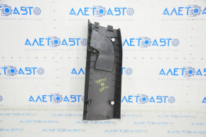 Center pillar trim lower right BMW X5 E70 07-13 black, with air duct, scratches