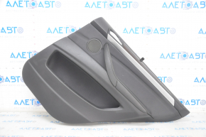 Door trim card rear right BMW X5 E70 07-13 with curtain black, wood insert, tear, peeled off plastic handle