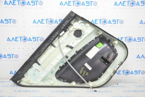 Door trim card rear right BMW X5 E70 07-13 with curtain black, wood insert, tear, peeled off plastic handle