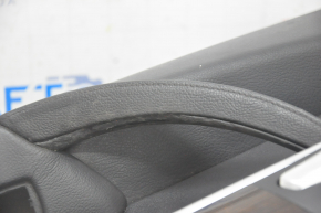 Door trim card rear right BMW X5 E70 07-13 with curtain black, wood insert, tear, peeled off plastic handle