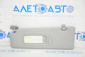 Left sun visor for BMW X5 E70 07-13 gray