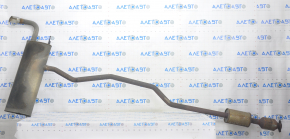 Exhaust line for 1 pipe Ford Fusion mk5 13-20 2.0 hybrid, plug-in with catalytic converter, rusty, studs sawed off