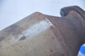 Exhaust line for 1 pipe Ford Fusion mk5 13-20 2.0 hybrid, plug-in with catalytic converter, rusty, studs sawed off
