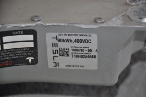 Battery VVB complete Tesla Model S 12-20 90KWH, 82k, for replacement contactors