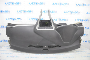 Torpedo front panel with AIRBAG Ford Fusion mk5 13-20 black+beige, wood inserts