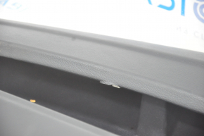 Door trim card front left BMW X5 E70 07-13 black, wood insert, cracks on insert, tear, broken fastener