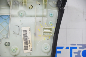 Door trim card front left BMW X5 E70 07-13 black, wood insert, cracks on insert, tear, broken fastener