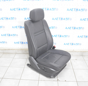 Passenger seat BMW X5 E70 07-13 with airbag, electric, leather, black