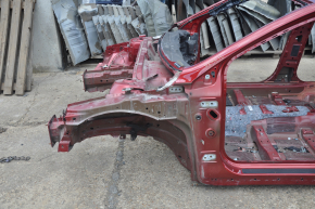 Front left quarter Ford Fusion mk5 13-20 on the body, red, rusty