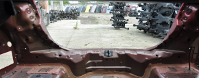 Ford Fusion mk5 13-20 rear panel on body, red