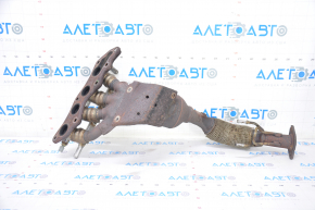 Exhaust manifold with catalytic converter Ford Fusion mk5 13-20 hybrid rusty, mesh torn