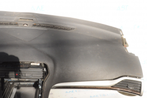 Torpedo front panel with AIRBAG Ford Fusion mk5 13-20 black with wood insert, beige lining, contact with water