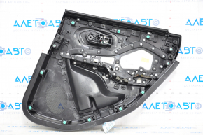 Door trim card rear left Jeep Cherokee KL 19-23 black with black insert leather, armrest leather