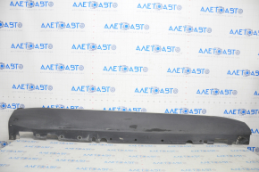 Threshold footboard right BMW X5 E70 07-13 structure, with chrome trim, scratches, cracked fastener