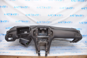 Torpedo front panel without AIRBAG Chevrolet Volt 11-15 black with pad on pillow
