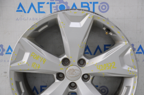 Wheel disk R17 Subaru Forester 14-18 SJ type 2 curb, varnish peeled off on the emblem