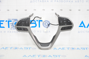 Jeep Cherokee KL 19 steering wheel controls - with dark gray overlay, without radar