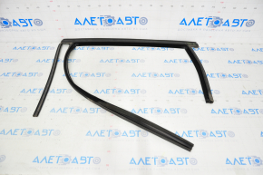 Upper rear left door molding for Ford C-max MK2 13-18 with glass seal, matte black