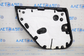 Door trim card rear right Tesla Model 3 18-20 leather black, with white insert, with speaker, with window lift control and door opening button, scratch