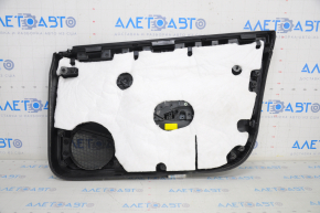 Door trim card front left Tesla Model 3 18-20 leather black, with white insert, with window lift control and door opening button