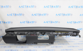 Torpedo front panel with AIRBAG Tesla Model 3 18- leather black, with speaker overlay