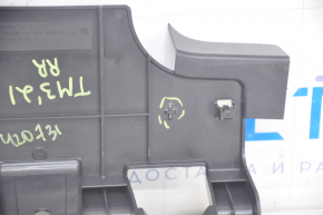 Trunk floor bracket right Tesla Model 3 18-fastener broken